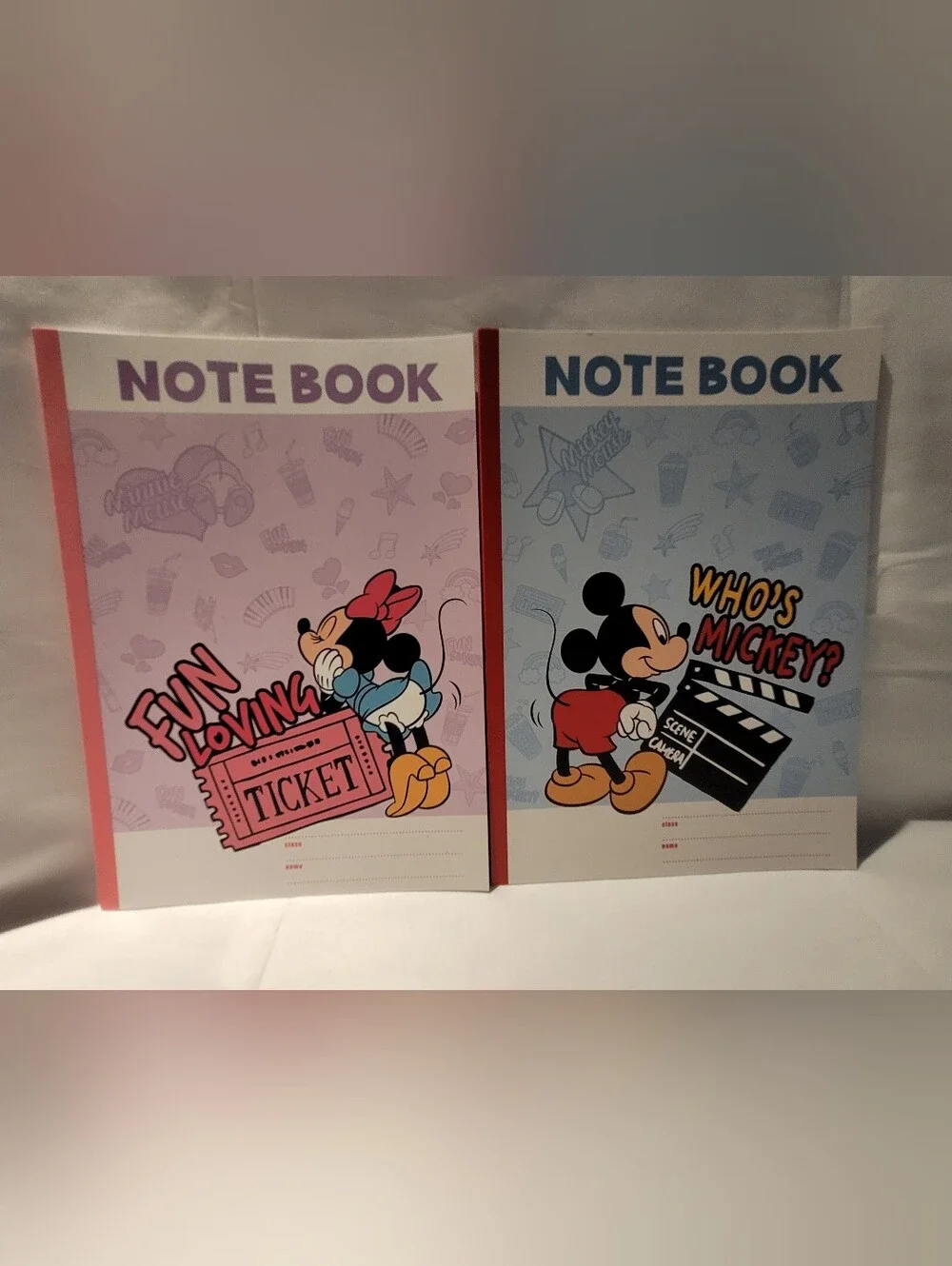 Vintage Disney B5 Notebook Set – Retro Mickey, Minnie & Daisy (Set of 2)